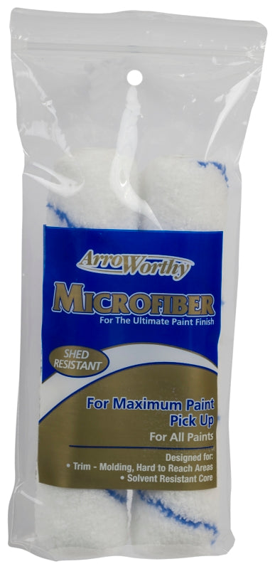 Arroworthy 6.5-MFR3T/P Paint Roller Cover, 3/8 in Thick Nap, 6-1/2 in L, Microfiber Cover