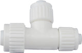Flair-It PEXLOCK 16824 Reducing Tube Tee, 3/4 x 1/2 in, Compression, PEX-A, PEX-B, PVC, 200 psi Pressure