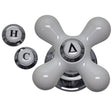 Danco 1149564 Cross Faucet Handle, Zinc, Chrome-Plated