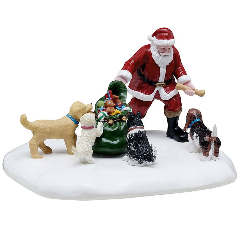 Lemax 53744 Christmas Decor, 2.72 in H, Dog Park Christmas, Resin, Pack of 12