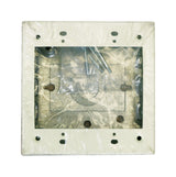 Legrand Square Steel 2 gang Electrical Box Ivory