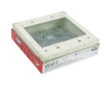 Legrand Square Steel 2 gang Electrical Box Ivory