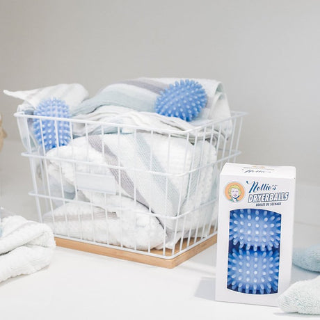 Nellie's NDB-E Fabric Softener Dryer Ball, TPR, Blue, 2-Pack