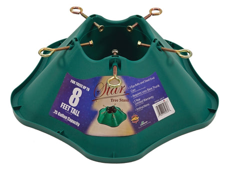 Jack-Post 508-ST Natural Tree Stand, 7 in H, Plastic, Green, Pack of 12