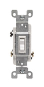 Leviton 15 amps Three Pole Toggle Switch White 1 pk, Pack of 10