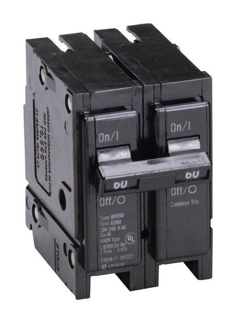 Eaton 60 amps Plug In 2-Pole Circuit Breaker