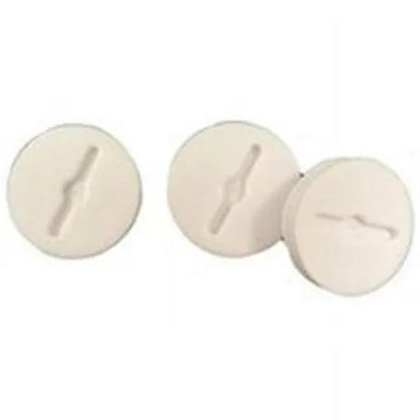 Bell Outdoor 5269-6 Closure Plug, 13/16 in Dia, 5/16 in L, 13/16 in W, Metal, White