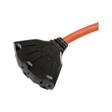 Ace Indoor or Outdoor 100 ft. L Orange Triple Outlet Cord 14/3 SJTW