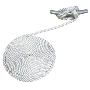 3/8X10  DOCK LINE WHITE T