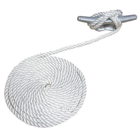 3/8X10  DOCK LINE WHITE T