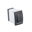 Sierra RK40660B Rocker Switch w/Halo LED Light, ON - ON, DPST, Blue
