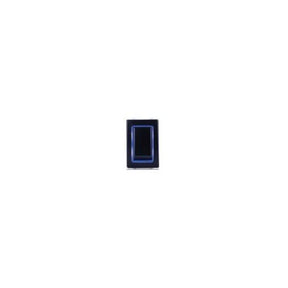 Sierra RK40700B Rocker Switch w/Halo LED Light, ON - OFF - ON (Dependent), DPDT, Blue