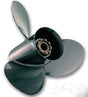 Quicksilver Black Diamond BII Bravo Two Aluminum Propeller 3 Blade With Rubber Hub