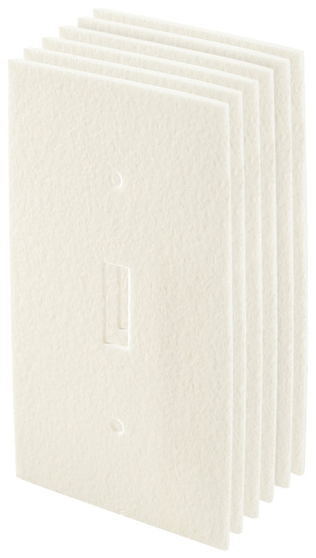 Frost King OSS6H Switch Sealer, 4 in L, 2-1/2 in W, Plastic, White