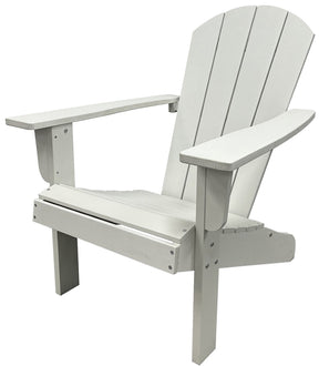 Seasonal Trends HKWS629A-W Adirondack Chair, 29.7 in W, 35.43 in D, 36 in H, Resin Wood Seat, Resin Wood and Steel Frame