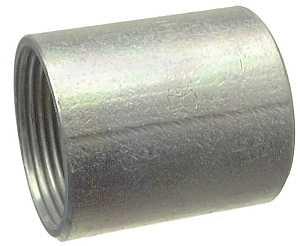 Halex 64020 Rigid Conduit Coupling, 2 in Threaded, 2.65 in OD, Steel, Galvanized, Each