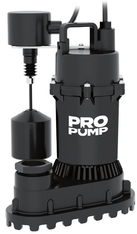 PRO PUMP SP50PLV Vertical Sump Pump, 1/2 hp, Aluminum Housing Material