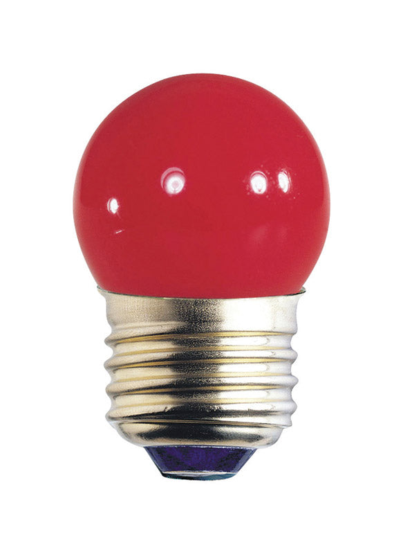 Westinghouse 7.5 W S11 Specialty Incandescent Bulb E26 (Medium) Red 1 pk, Pack of 10