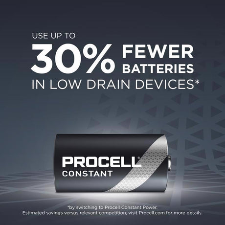 Procell Constant D Alkaline Batteries 12 pk Boxed