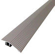 M-D CINCH 43318 Seam Binder with Snaptrack, 36 in L, 1-13/16 in W, Fluted Surface, Aluminum, Satin Nickel