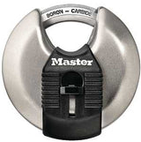 Master Lock Magnum Series M40XKAD Padlock, Keyed Alike Key, Shrouded Shackle, 3/8 in Dia Shackle, Boron Carbide Shackle