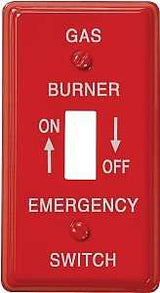 Amerelle C976T Wallplate, Rectangular, 4-1/8 in L, 2-1/4 in W, 1-Gang, Steel, Red