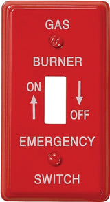 Amerelle C976T Wallplate, Rectangular, 4-1/8 in L, 2-1/4 in W, 1-Gang, Steel, Red