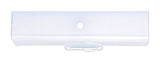 Westinghouse White 2 lights Incandescent Bathroom Channel Fixture Wall Mount