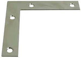 National Hardware 117BC Series N266-569 Corner Brace, 4 in L, 3/4 in W, 4 in H, Steel, Zinc, 0.07 in Thick Material, Pack of 20