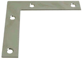 National Hardware 117BC Series N266-569 Corner Brace, 4 in L, 3/4 in W, 4 in H, Steel, Zinc, 0.07 in Thick Material, Pack of 20