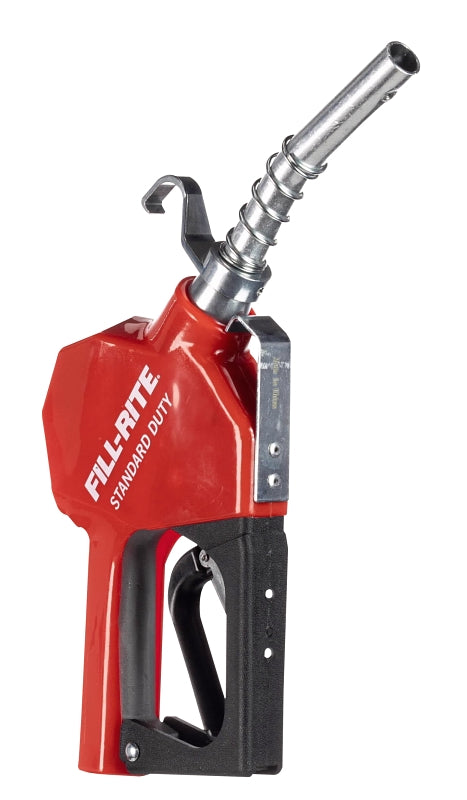 Fill-Rite SD SDN075RAN Automatic Gasoline Spout Nozzle, 3/4 in, NPT, 14.5 gpm, Cast Aluminum, Red