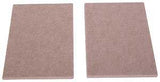 ProSource FE-S105-PS Furniture Pad, Felt Cloth, Beige, 4-1/2 x 6 in Dia, 4-1/2 in W, 3/16 in Thick, Square