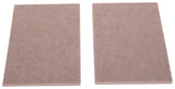 ProSource FE-S105-PS Furniture Pad, Felt Cloth, Beige, 4-1/2 x 6 in Dia, 4-1/2 in W, 3/16 in Thick, Square