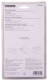 ProSource FE-S106-PS Furniture Pad, Felt Cloth, Beige, 6 x 1/2 in Dia, 1/2 in W, 3/16 in Thick, Square