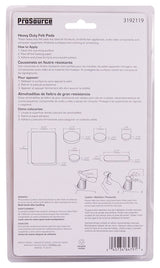 ProSource FE-50209-PS Furniture Pad, Felt Cloth, Beige, 4-1/2 x 6, 1/2, 1, 5/8, 3/4 and 2-3/4 x 1/2 in Dia