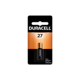 Duracell Alkaline 27 12 V 20 mAh Security Battery 1 pk