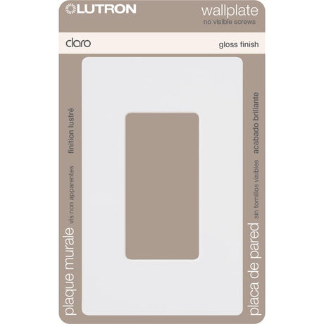 Lutron Claro White 1 gang Plastic Wall Plate 1 pk