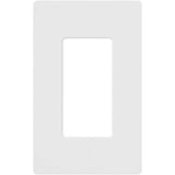 Lutron Claro White 1 gang Plastic Wall Plate 1 pk