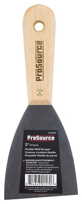 ProSource 01570R Wall Scraper, 3 in W Blade, Full Tang Blade, HCS Blade, Rosewood Handle, 7-3/4 in OAL