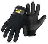 CAT CAT017414J String Gloves, Jumbo, Hook-and-Loop Cuff, Nitrile/Nylon, Black
