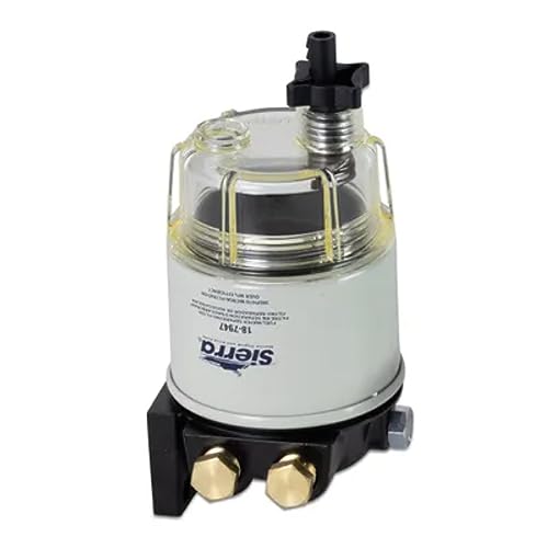 Sierra 99192 Fuel/Water Separator Gas Kit w/ Clear Bowl For Racor