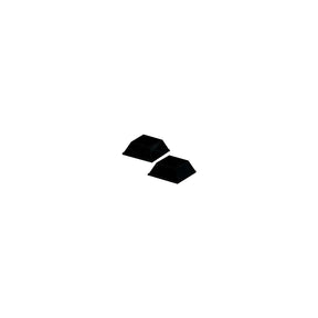 Taylor Adhesive-Backed Rubber Door Pads 3/4" x 3/4" (2 per Pack)