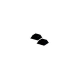 Taylor Adhesive-Backed Rubber Door Pads 3/4" x 3/4" (2 per Pack)