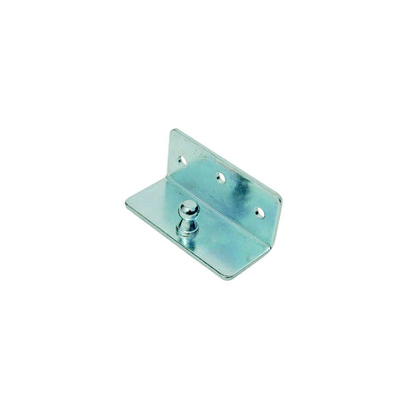 Zinc Plated Gas Lift Hardware, Angled Mounting Bracket w/Ball Stud