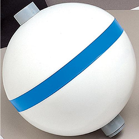 Taylor Sur-Moor T3C Mooring Buoy - White With Blue Reflective Striping