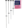 Taylor 3/4″ Diameter Aluminum Flag Pole With Charlevoix Flag Clips