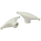 Taylor Rubber Spreader Boots - White (Sold in Pairs)