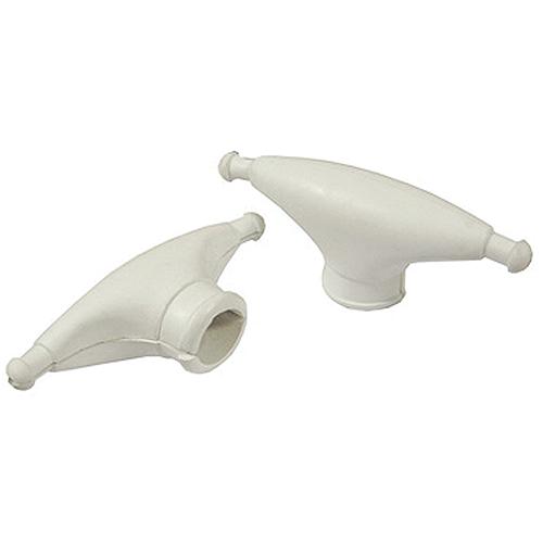 Taylor Rubber Spreader Boots - White (Sold in Pairs)