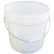 2 Gal. Plastic Industrial Pail, White