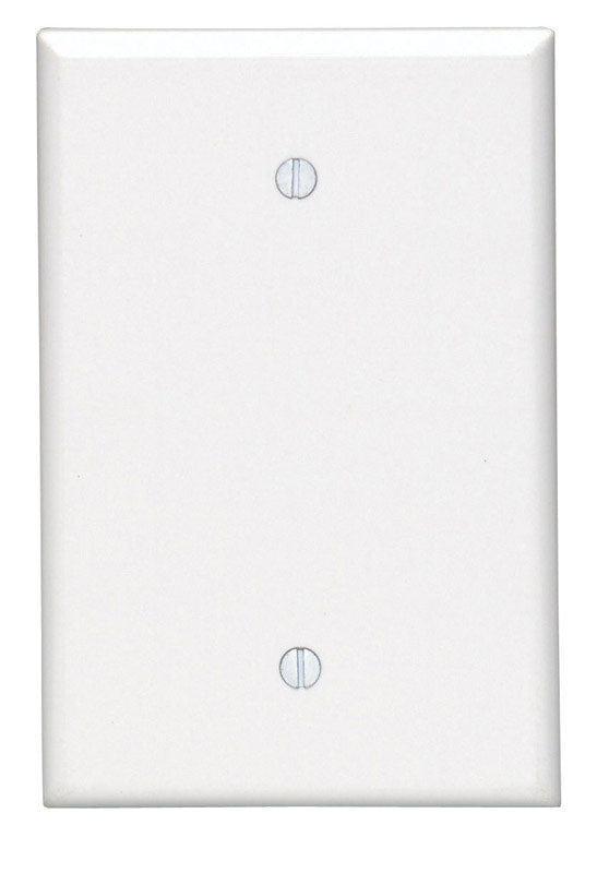 Leviton White 1 gang Thermoset Plastic Blank Wall Plate 1 pk, Pack of 25